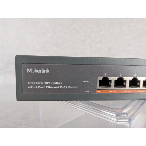 Mokerlink 4-Port 10/100 Mbps PoE + Switch - Picture 3 of 14